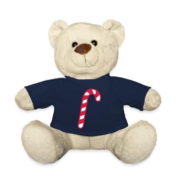 Candy cane christmas - Teddy Bear - french navy - Front