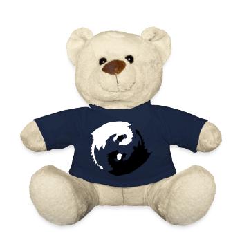 Yin und Yang Drachen mit Spheren - Teddy - French Navy - Vorne
