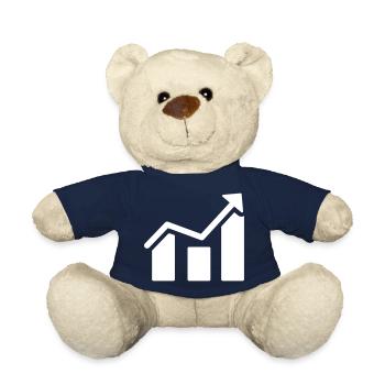 stock market - Teddy Bear - french navy - Front