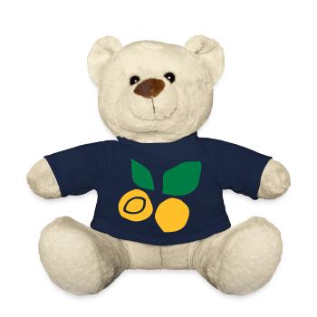 Apricot fruit c2 - Teddy Bear - french navy - Front