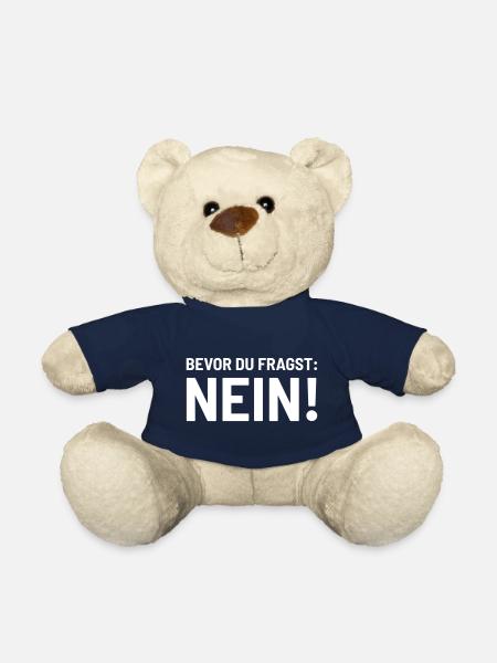 Bevor fragst Nein Laune Statement Stimmung lustig - Teddy - French Navy