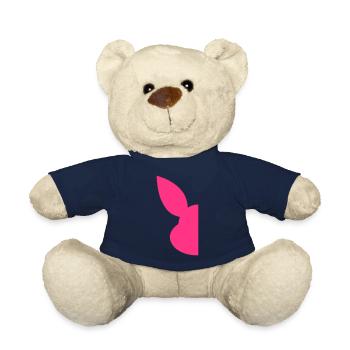Hälfte Silhouette Gesicht Hase - Teddy - French Navy - Vorne
