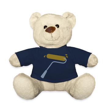 Farbrolle in Gold und Silber mit Spritzern - Teddy - French Navy - Vorne