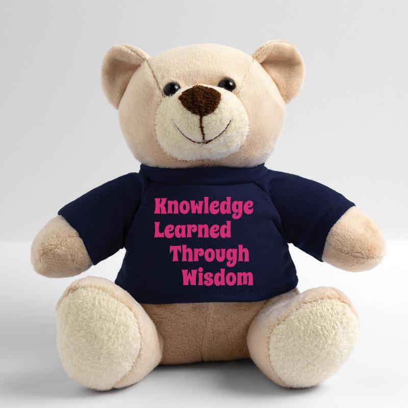 KnowledgeLearnedThroughWisdomPink Teddy Bear
