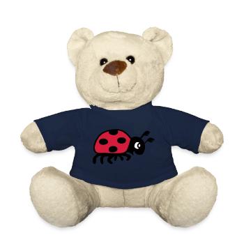 coccinelle coléoptère - Nounours - bleu marine - Devant