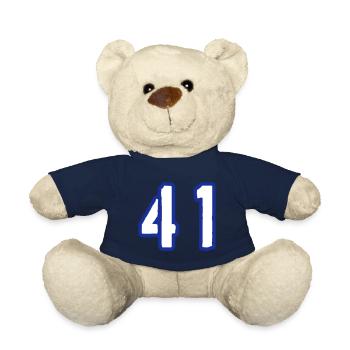 41 Number Symbol - Teddy Bear - french navy - Front