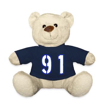 91 Number Symbol - Teddy Bear - french navy - Front