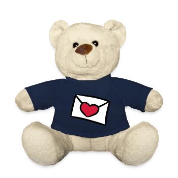 Love letter Liebesbrief lettre d'amour Geschenk - Teddy - French Navy - Vorne