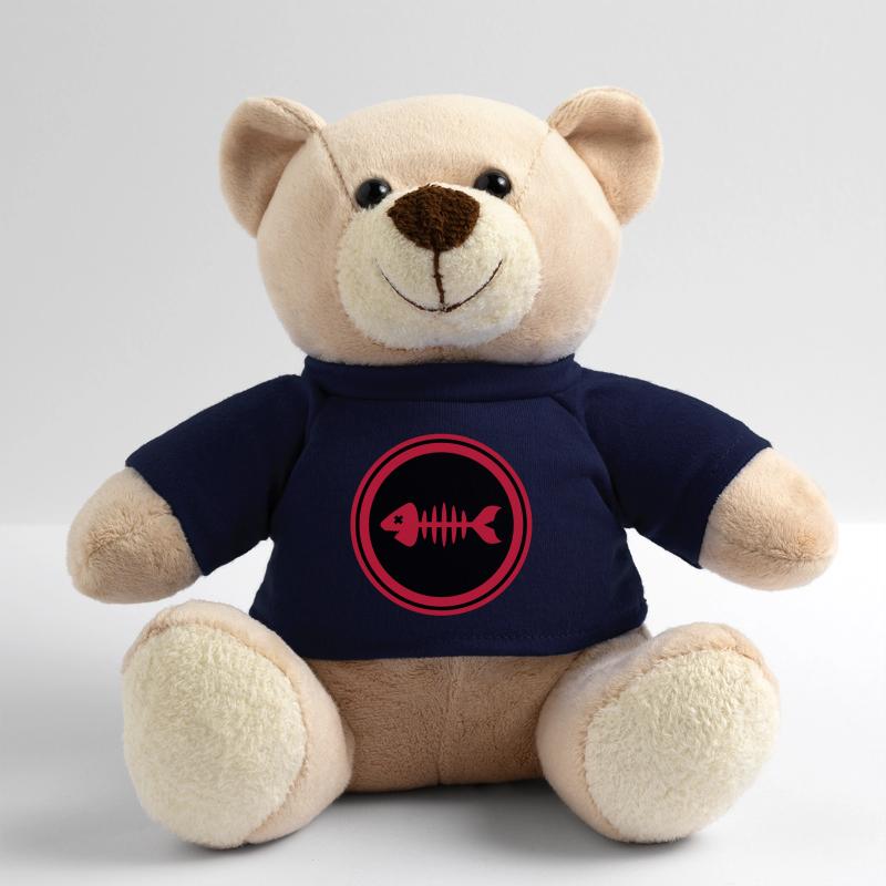 Os d’os symbole de poisson Nounours