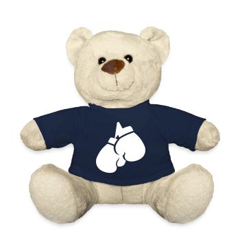 Symbole des gants de boxe - Nounours - bleu marine - Devant