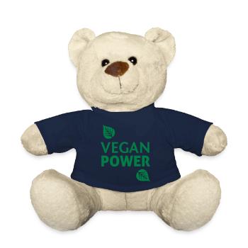 Vegan Power - Teddy Bear - french navy - Front