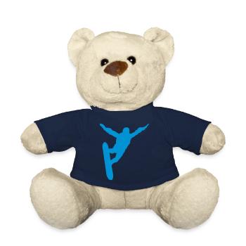 skysurf skydiving silhouette ombre - Nounours - bleu marine - Devant