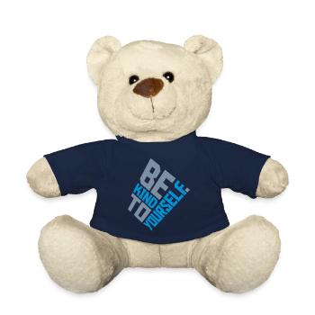 soyez gentil avec vous-même - Nounours - bleu marine - Devant