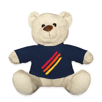Farben Streifen Design / Vektor Flagge - Teddy - French Navy - Vorne