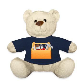 tool box tool box hammer pliers screwdriver - Teddy Bear - french navy - Front