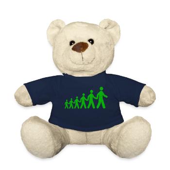 Grüne Männchen Verfolgung Geschenk Geschenkidee - Teddy - French Navy - Vorne