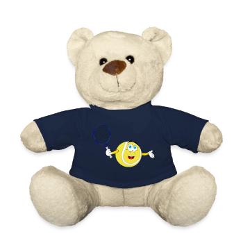 smiley smiley balle de tennis - Nounours - bleu marine - Devant