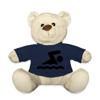 Swimming swimmers - Teddy Bear - french navy - Front