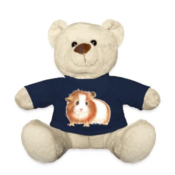 Guinea pig - the shirt for more pigs! - Teddy Bear - french navy - Front