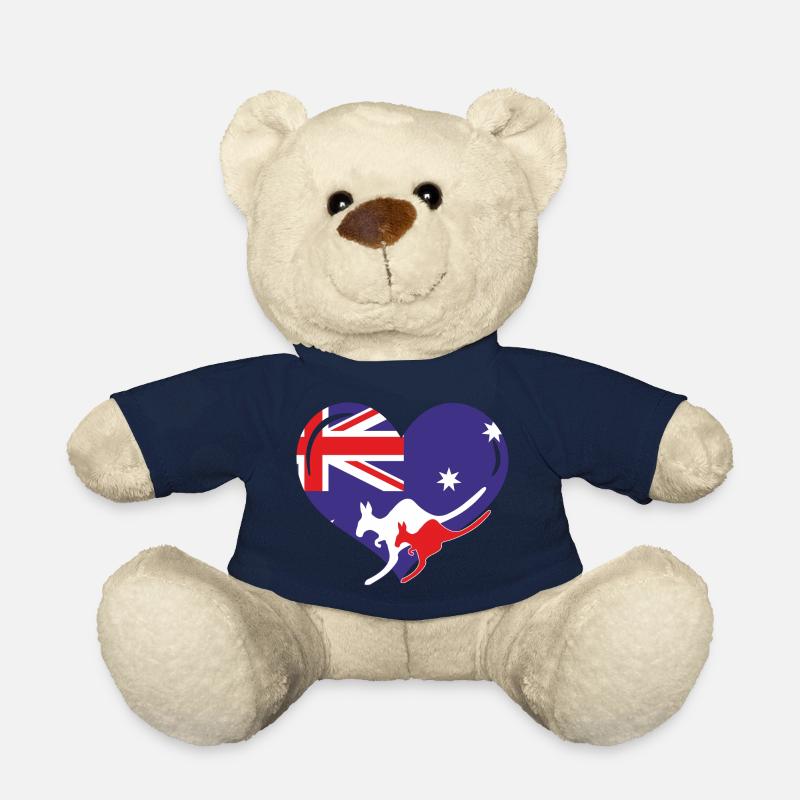 i love australia, australian heart - Teddy - French Navy