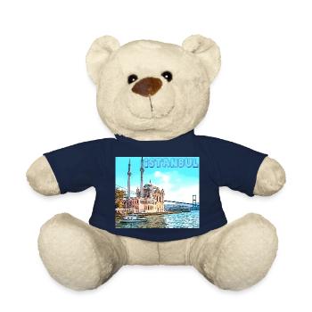 Istanbul Turkey Türkiye Turkey - Teddy Bear - french navy - Front