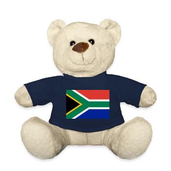 Drapeau sud afrique - Nounours - bleu marine - Devant