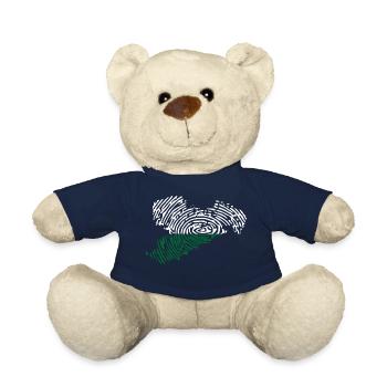 Sachsen Flagge Fingerabdruck Bundesland Umriss BRD - Teddy - French Navy - Vorne