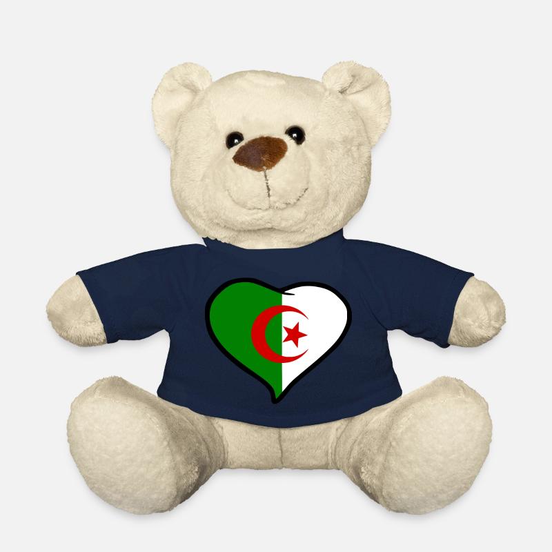 Drapeau Algérie - Nounours - bleu marine