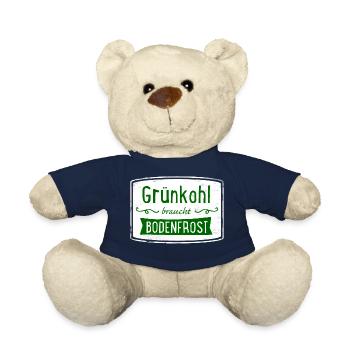 Grünkohl Oldenburg Frost Kohltour lustig witzig - Teddy - French Navy - Vorne