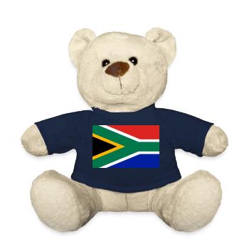 Drapeau de l’Afrique du Sud - Nounours - bleu marine - Devant