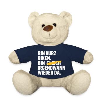 Bin kurz biken. Bin gleich wieder da. - Teddy - French Navy - Vorne