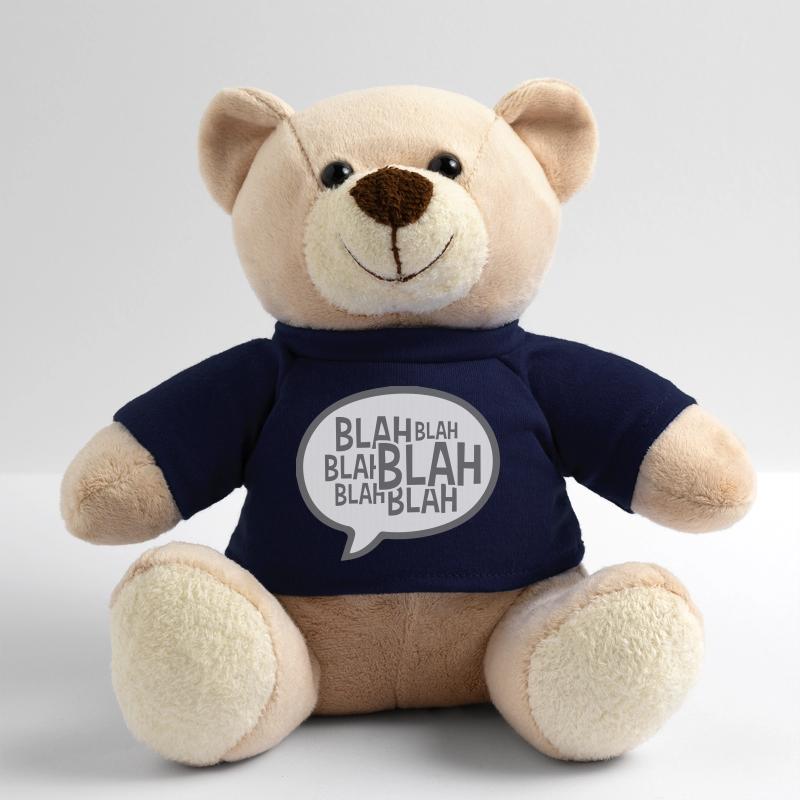 Speech bubble comic blah Teddy Bear