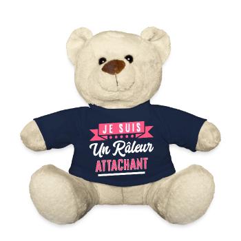 t-shirt citation - cadeau - anniversaire - Nounours - bleu marine - Devant