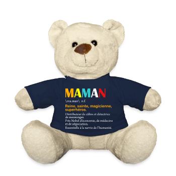 Mom definition - Teddy Bear - french navy - Front