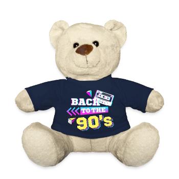 Back to the 90s 90er Jahre Retro - Teddy - French Navy - Vorne