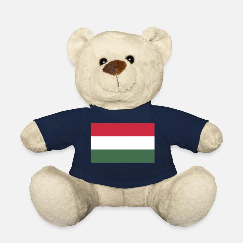 Drapeau de la Hongrie - Nounours - bleu marine