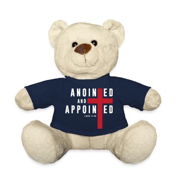 Anointed and Appointed - Christian Clothing - Teddy Bear - french navy - Front