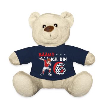 6 Geburtstag | Geburtstag Kindergeburtstag - Teddy - French Navy - Vorne