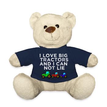 tractor love tractor - Teddy Bear - french navy - Front
