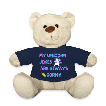 Meine Einhorn-Witze sind immer kitschig | Papa Witz - Teddy - French Navy - Vorne