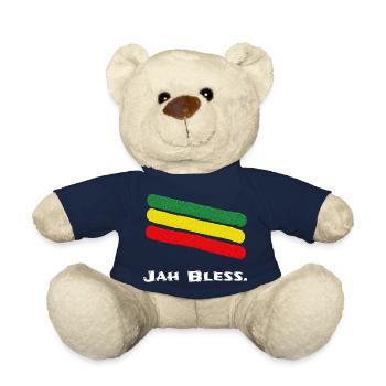 Jah Bénis. Rasta - Nounours - bleu marine - Devant