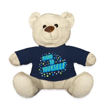 soyez gentil avec vous-même - Nounours - bleu marine - Devant