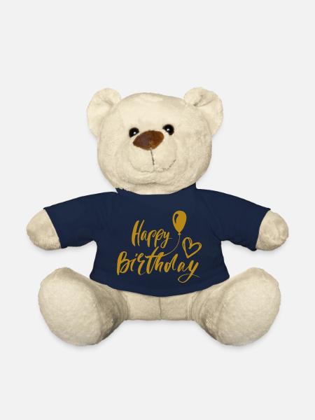 Happy Birthday Geschenkidee Geburtstagsgeschenk - Teddy - French Navy