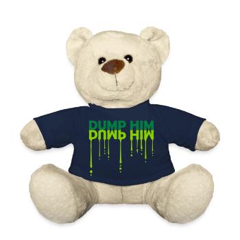 dump him quote logo - Teddy Bear - french navy - Front