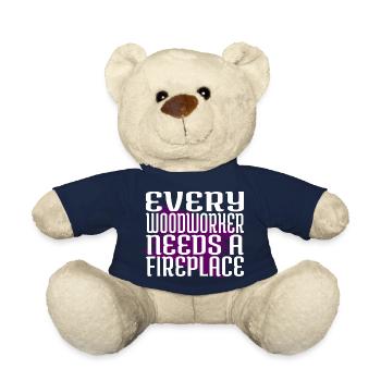 Paroles drôles Déclaration amusante - Nounours - bleu marine - Devant