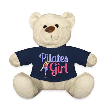 Pilates Girl Exercise Fitness Women - Teddy Bear - french navy - Front