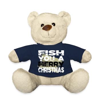cool dino bedroom fish head dinosaur tshirt - Teddy Bear - french navy - Front