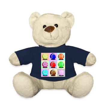Padel - Gift for padel players - Teddy Bear - french navy - Front