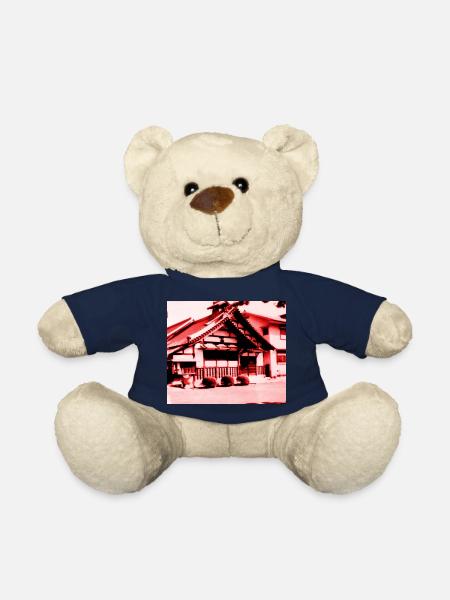 Temple à Nara, Japon. - Nounours - bleu marine