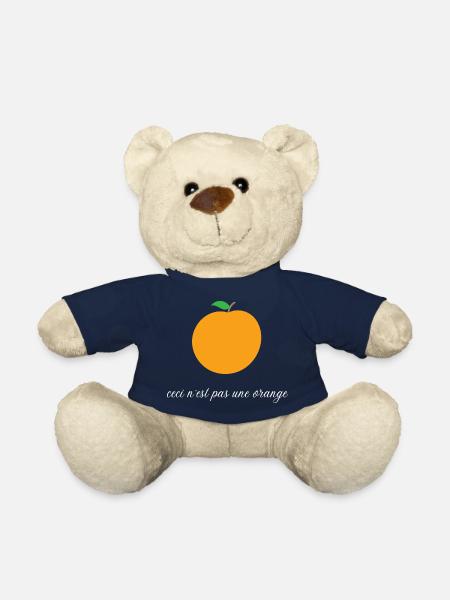 Ceci n'est pas une orange - humour - Nounours - bleu marine